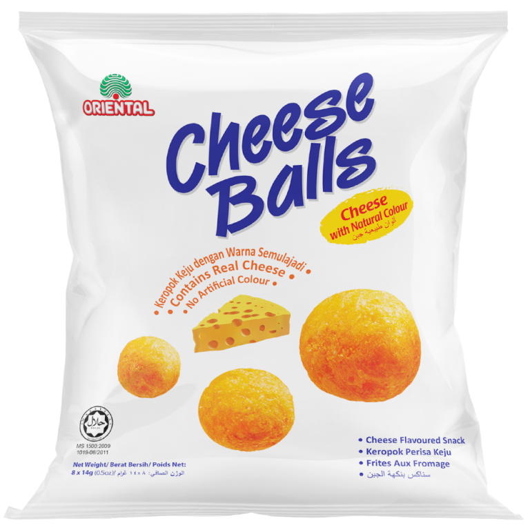 Cheese Balls 8x14g Family Pack Oriental Food Industries Sdn Bhd