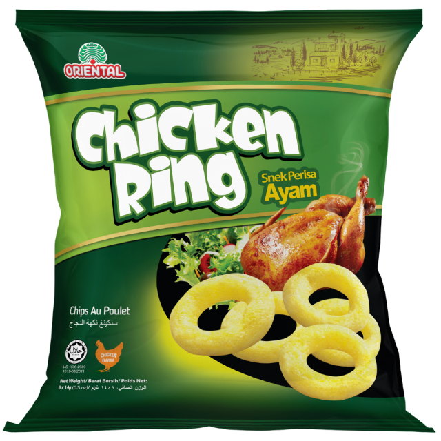 Chicken Ring 8x14g Family Pack Oriental Food Industries Sdn Bhd