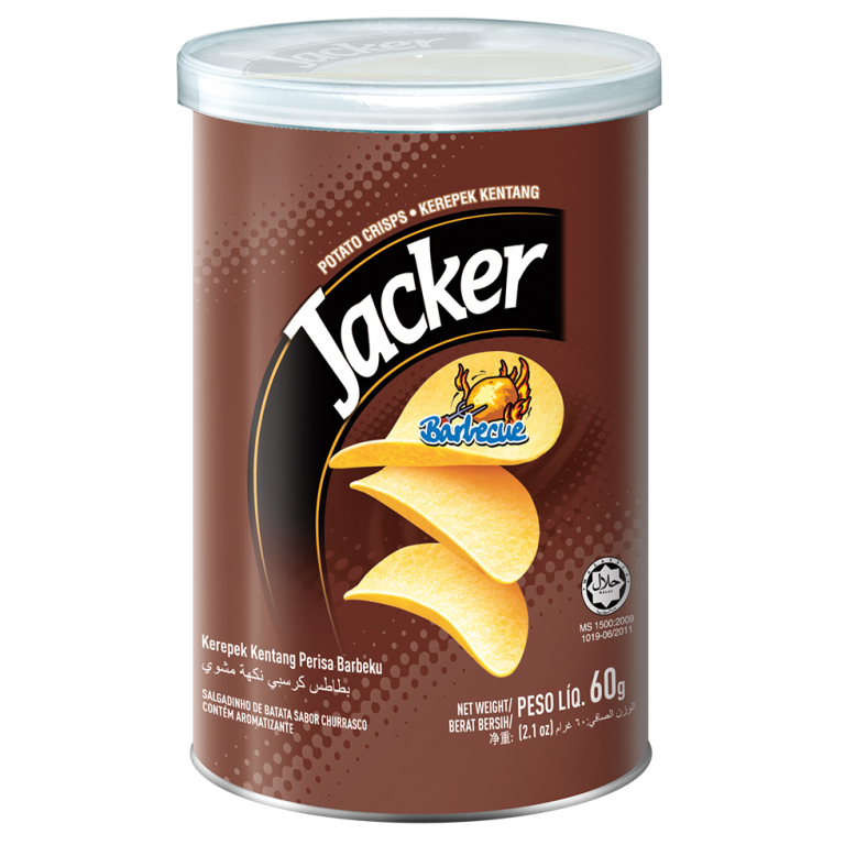 Jacker Potato Crisps 60g BBQ Oriental Food Industries Sdn Bhd