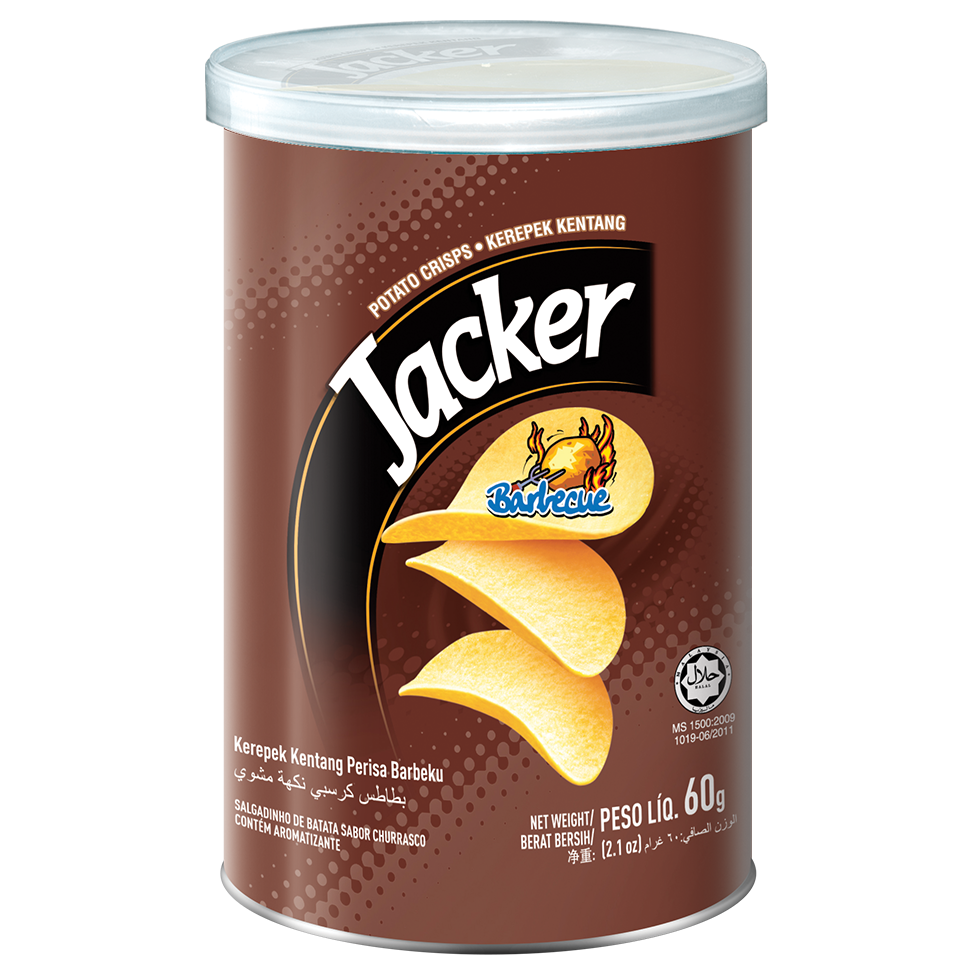 Jacker Potato Crisps 60g BBQ Oriental Food Industries Sdn Bhd