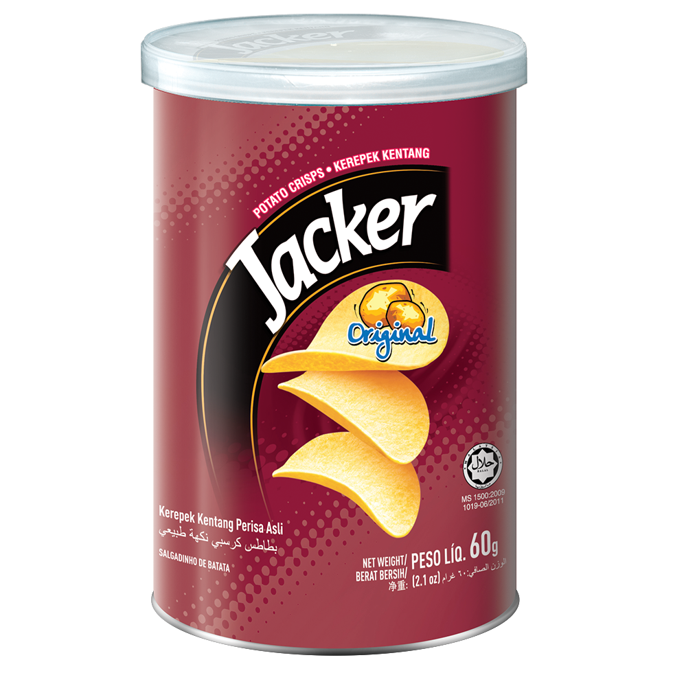 Jacker Potato Crisps 60g Original Oriental Food Industries Sdn Bhd