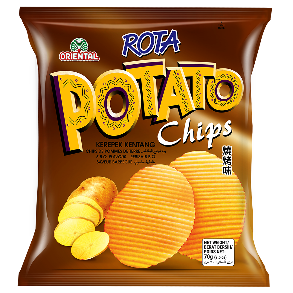 Rota Potato Chips 70g BBQ Oriental Food Industries Sdn Bhd