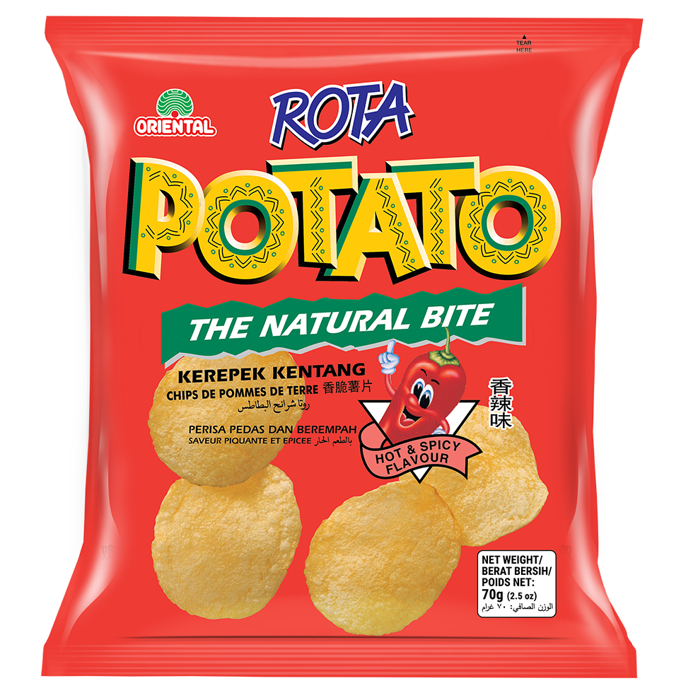 Rota Potato Chips 70g Hot & Spicy Oriental Food Industries Sdn Bhd